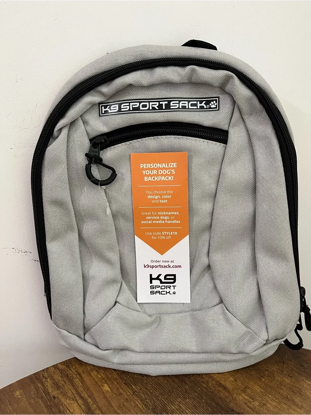 K9 Sport Sack Gray Dog Carrier Backpack Pet Travel Bag NWT Adjustable Straps